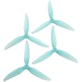 8pcs HQProp 6X4X3V1S 6040 6 Inch 3-Blade Propellers Set (4X CW / 4X CCW) Poly Carbonate (Blue)