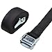 Velody 1 Inch x 3.28 Ft Tie Down Straps Lashing Strap Cargo Tie-Down Straps with Cam Buckle, 5 Pack, Black (3.28Ft)