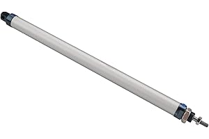 Othmro 1Pcs Air Cylinder MAL16 x 250 (16mm/0.63" Bore 250mm/9.8" Stroke Double Action Air Cylinder, M5 Single Rod Double Acting Aluminium Alloy Penumatic Quick Fitting Mini Air Cylinder