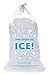 Plastic Ice Bags 8 Lb with Draw String - Pack of 100 primary