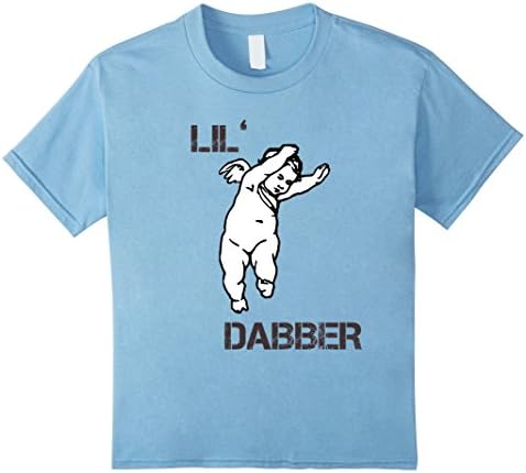 Kids Lil Dabber Dab Dabbing Cute T-shirt Boys Girls Christmas 4 Baby Blue