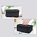 MIER Portable Lunch Bag Food Storage Cooler Bag Thermal Insulated Lunch Box Case, Package of 2, Black