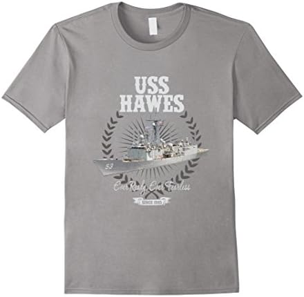 Mens USS Hawes (FFG-53) T-shirt 3XL Slate
