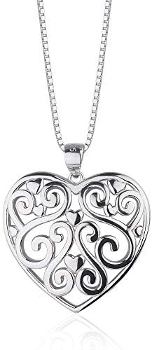 Sterling Silver Celtic Heart with 18" Box Chain