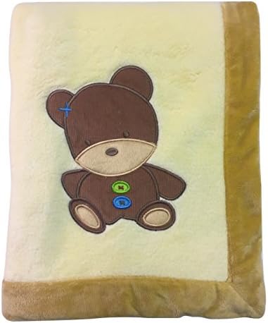Smiggles Brown Teddy Bear Baby Blanket