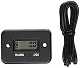 ChiTronic Waterproof Inductive Hour Meter for Marine ATV Motorcycle Snowmobile (Black)