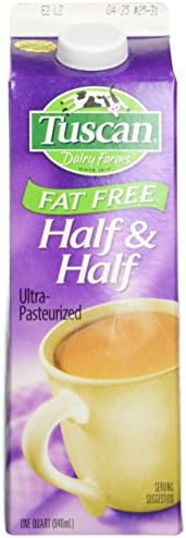 Tuscan Dairy Half and Half Fat Free Ultra-Pasteurized Quart, 32 Oz