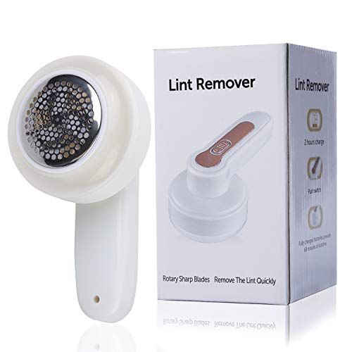 Fabric Shaver and Lint Remover, Portable USB Rechargable Quick Effectively Sweater Shaver Fabric Fuzz Remover for Clothes Blanket Curtain Socks Wool Csahmere - Thumbnail 6
