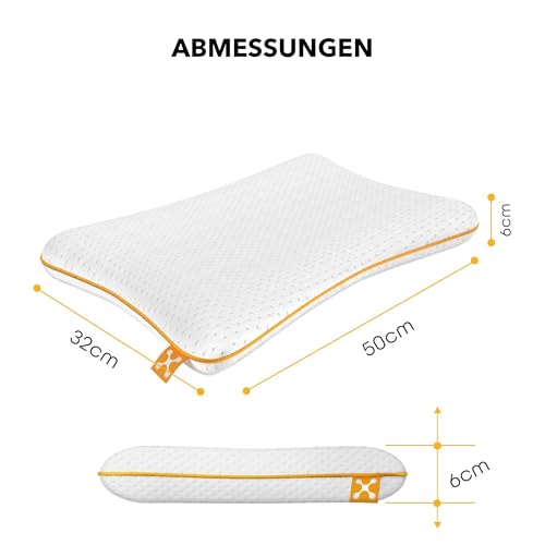 smartsleep Children's Neck Pillow Comfort Pillow - Ergonomic Memory Foam Pillow with Air Channels, Dimensionally Stable for Children