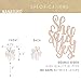 NANASUKO Engagement Party Cake Topper - She said Yes! - Double Sided Rose Gold Glitter - Premium quality Made in USA