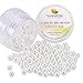 PH PandaHall About 100 Pcs 10mm Tiny Satin Luster Glass Pearl Bead Round Loose Spacer Beads for Jewelry Making White