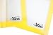Artestia Premium Silicone Baking Mat, Non Stick Heat Resistant Liners for Cookie Sheets, Quarter Sheet Size, Set of 2 (Lemon Yellow)