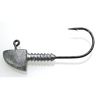 Lunker City Light Tackle Fin-S Jig Head – 1/4 Oz Saltwater Head With 3/0 Hook, 10-Pack (Black) For Fin-S Fish Baits