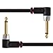 Mediabridge Ultra Series Guitar Patch Cables (6 Inch, 3 Pack) - Right Angle 1/4 inch Effect Pedal Cables (Part# MC-14RX3)