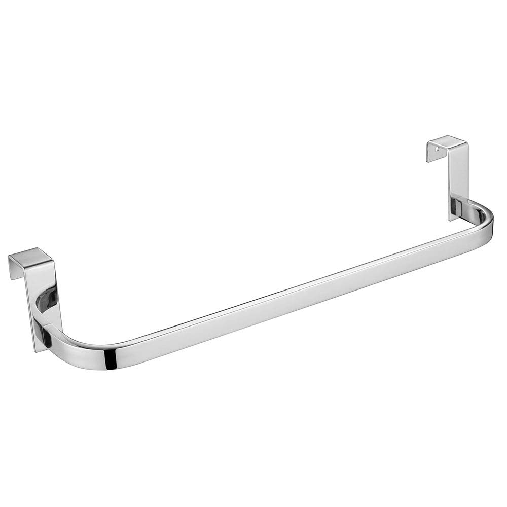 Kibath L322294 Towel Rail Bathroom Furniture 36 cm No Drilling Made of Stainless Steel with Gloss Chrome Finish
