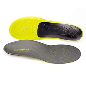 Superfeet CARBON – Carbon Fiber & Foam Insoles for Tight Athletic Shoes – 7.5-9 Men / 8.5-10 Women