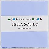 Bella Solids Baby Blue Moda Charm Pack By Moda Fabrics; 42-5