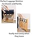BirdRock Home Luggage Rack Stand with Shoe Shelf - Compact Folding Design - Bedroom Guest Room Suitcase Home Organization - Stable Durable Suitcases Racks Foldable Baggage Holder - Bamboo Natural