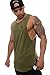YoungLA Long Tank Tops Men Muscle Shirt Gym Training 306 OLV L Olive