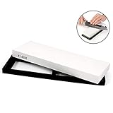 10000 Grit Knife Sharpener Sharpening Water Stone Corundum Whetstone for Razor Sharpening with Rubber Stone Holder