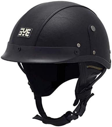 DJL Helmet Handmade Retro For Harley Locomotive Half Helmet 3/4 Helmet Leather Helmet Female Multicolor DJLSF