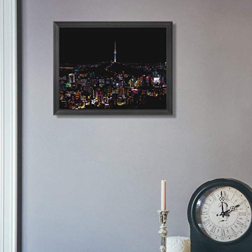 MUGIT Scratch & Sketch Art Paper(16"x 11.2") for Kids & Adults, Rainbow Painting Night View Scratchboard, Painting Gift, Craft Kits : 2 Sheets Scratch Cards & Drawing Pen, Clean Brush (Tokyo & Seoul) - Thumbnail 3
