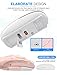 Rechargeable Wireless Mouse, 2.4G Slim Mute Silent Click Noiseless Optical Mouse with USB Receiver (Stored at Bottom of The Mouse) Compatible with Notebook, PC, Laptop, Computer, MacBook (Rose Gold)