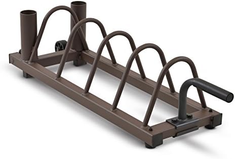 Steelbody Horizontal Plate and Olympic Bar Rack Organizer