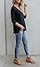 Chuanqi Womens Henley Shirts V Neck Button Long Sleeve Loose Casual Knit Sweaters Tops