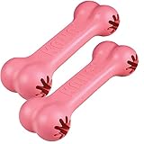 KONG Puppy Goodie Bone Dog Toy, Small, Assorted Pink/Blue