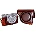 G9X Camera Case, PU Leather Protective Camera Case Bag for Canon PowerShot G9X, G9X Mark II, Coffee