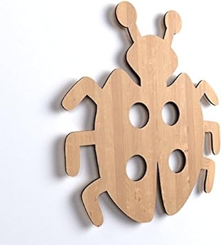 10x Marienkafer Form Holz Basteln Dekoration Malen Fur Kinder Hangedeko Amazon De Spielzeug