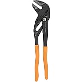 Klein Tools D53110 Compact Plier Wrench, High Leverage Multi-Use Adjustable Plier Wrench with Smooth Jaws, 10-Inch
