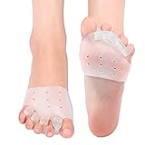 DOACT Gel Toe Separators & Bunion Corrector with Metatarsal Pads Forefoot Cushion Prevent Callus Blister Hallux Valgus Hammer Toe Straightener for Men and Women
