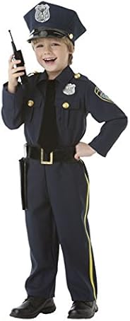 AMSCAN Classic Police Officer Halloween Costume for Toddler Boys, 3-4T, with Included Accessories