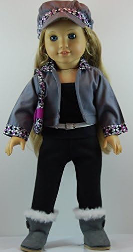 Divine Diva 7 pc Pants Outfit includes Boots and fits 18 inch American Girl Dolls.