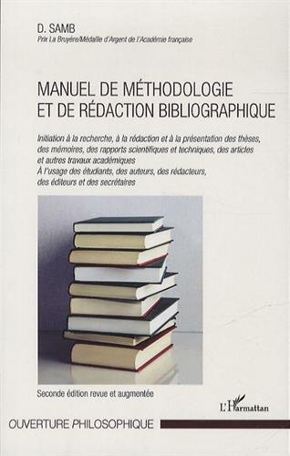 Manuel de méthodologie et de rédaction bibliographique