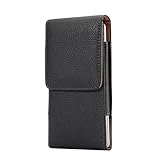Faux Leather Cell Phone Belt Clip Holster Pouch