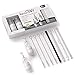 renuSTRAW Collapsible Silicone Straws with case, Monochrome Edition - Folding, Reusable, and Portable Straws for Travel - 4 Sets