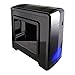 APEVIA X-QTIS-BK Micro ATX Gaming/HTPC Case, Supports Video Card up to 340mm/ATX PS, 1 x Window, USB3.0/USB2.0/HD Audio Ports, 1 x 120mm Blue LED fan, Dust filter, Black