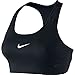 New Nike Women's Victory Compression Bra Binary, Black/Black, Small