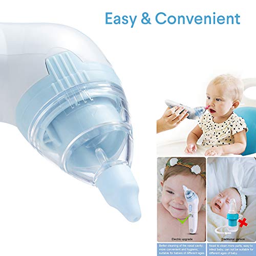 Baby Nasal Aspirator Electric Snot Booger Sucker Nose Vacuum Cleaner Gently Clears Infant's