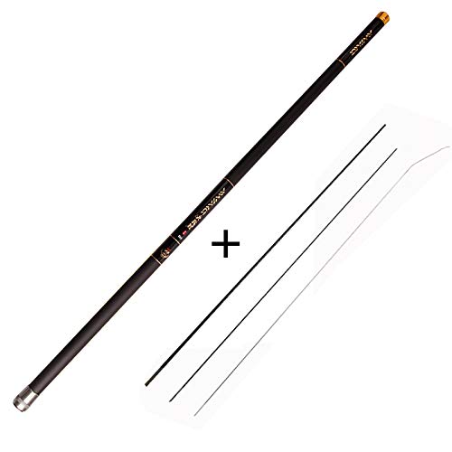 NGHSDO Angelrute 8m / 9m / 10m / 11m / 12m / 13m Feeder Rod Teleskop Angelrute Ultra Lange Carbon Angelrute Angelgerät… – Bild 3