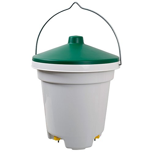 Haengetraenke mit 3 Nippeln fuer Gefluegel, 12 Liter, fuer 14 Huehner