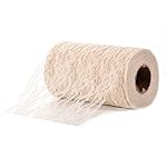 Adeeing 6 Inch x 25 Yards Vintage Lace Roll Floral Lace Ribbon for Tutu Skirt Fabric Table Runner Chair Sash DIY Wedding Party Bridal Shower Decorations Gift Bow Craft Milk White