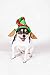 Clever Creations Puppy Dog Christmas Elf Hat Outfit, Festive Holiday Pet Costume, One Size Fits Most