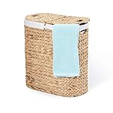 Seville Classics Water-Hyacinth Lidded Oval Double