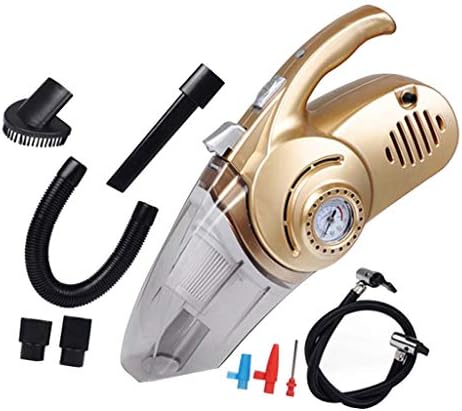 Flameer ハンディクリーナー 車掃除機 強力 乾湿両用 静音 タイヤ圧テスター シガレットライター接続