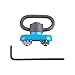 JIALITTE M-lok Sling Mount Standard QD Sling Swivel 1.25 Inch Adapter for M lok Rail (Blue)