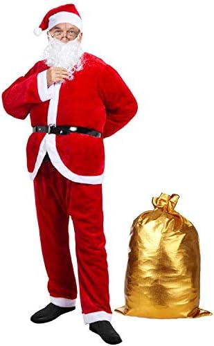 VeMee Christmas Santa Claus Costumes Christmas Santa Fancy Suits Costumes Party Cosplay Outfits